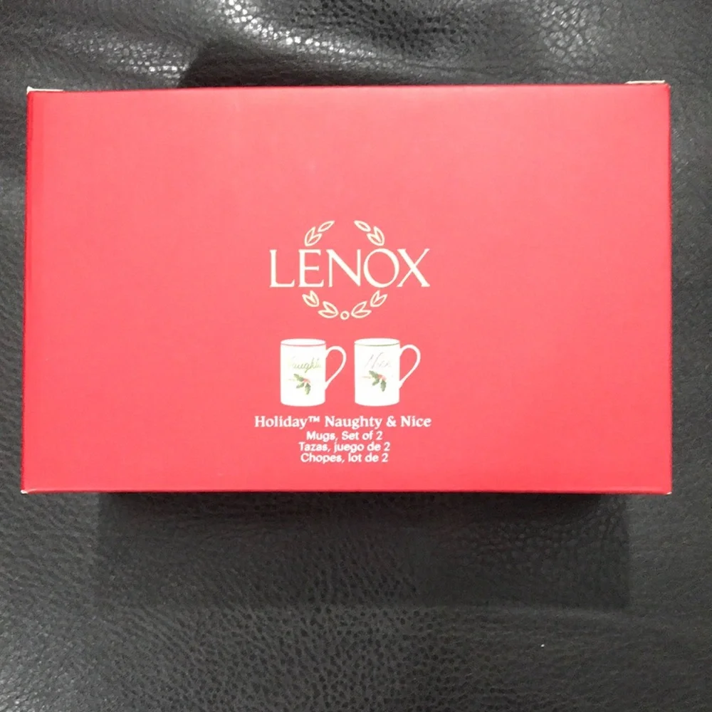 New Lenox Holiday Naughty & Nice Mug Set - Picture 4 of 12